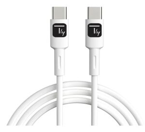 Techly ICOC-MUSB20-C60W1 USB Kabel USB 2.0 1 m USB C 0,48 Gbit/s 60 W Weiß