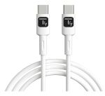 Techly ICOC-MUSB20-C60W1 USB Kabel USB 2.0 1 m USB C 0,48 Gbit/s 60 W Weiß