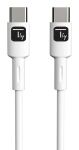 Techly ICOC-MUSB20-C60W1 USB Kabel USB 2.0 1 m USB C 0,48 Gbit/s 60 W Weiß