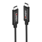 Lindy 43348 USB Kabel USB 3.2 Gen 2 (3.1 Gen 2) 3 m USB C 10 Gbit/s 60 W Schwarz