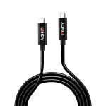 Lindy 43348 USB Kabel USB 3.2 Gen 2 (3.1 Gen 2) 3 m USB C 10 Gbit/s 60 W Schwarz