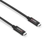 Lindy 43348 USB Kabel USB 3.2 Gen 2 (3.1 Gen 2) 3 m USB C 10 Gbit/s 60 W Schwarz