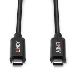 Lindy 43348 USB Kabel USB 3.2 Gen 2 (3.1 Gen 2) 3 m USB C 10 Gbit/s 60 W Schwarz