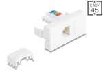 DELOCK Easy 45 Modul RJ12 Buchse zu LSA UTP weiß