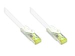 Alcasa 50m Cat7 RJ-45 Netzwerkkabel Weiß S/FTP (S-STP)