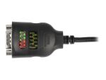 DELOCK USB-C zu Seriell DB9 Adapter mit 9 LED RS-232 Tester