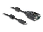 DELOCK USB-C zu Seriell DB9 Adapter mit 9 LED RS-232 Tester