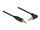 DELOCK Klinkekabel 3,5mm -> 3,5mm 90° St/St 1.00m schwarz