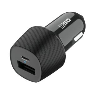 2GO 797272 Ladegerät für Mobilgeräte Universal Schwarz Zigarettenanzünder Schnellladung Auto
