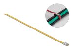 DELOCK Edelstahlkabelbinder L 200 x B 4,6 mm gelb 10...