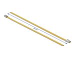 DELOCK Edelstahlkabelbinder L 200 x B 4,6 mm gelb 10...