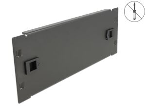 DELOCK 10" Netzwerkschrank Blindabdeckung 2 HE schwarz