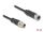DELOCK M12 Kabel X-kodiert 8 Pin Stecker zu Buchse PVC 5 m