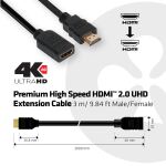 CLUB3D High Speed HDMI™ 2.0 4K60Hz Extension Kabel 3 meter Stecker / Buchse