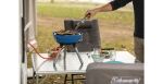 Campingaz Party Grill 400 Caravan Tisch Propan/Butan Schwarz, Blau, Satinierter Stahl 2000 W