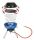 Campingaz Party Grill 400 Caravan Tisch Propan/Butan Schwarz, Blau, Satinierter Stahl 2000 W