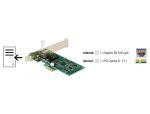 DELOCK PCI Express x1 Karte 1 x RJ45 Gigabit LAN i82574