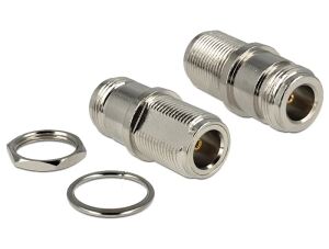 DELOCK HF Adapter N-Buchse -> N-Buchse zum Einbau