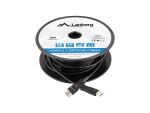 Lanberg CA-HDMI-30FB-0200-BK HDMI-Kabel 20 m HDMI Typ A (Standard) Schwarz