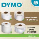DYMO Original LabelWriter Mehrzwecketiketten | 54 mm x 70 mm | Rolle mit 320 leicht ablösbaren Etiketten | selbstklebend | für LabelWriter Etikettendrucker und Beschriftungsgerät