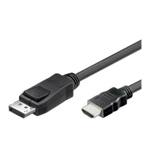 Techly ICOC-DSP-H-010 Videokabel-Adapter 1 m DisplayPort HDMI Typ A (Standard) Schwarz
