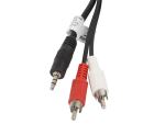 Lanberg CA-MJRC-10CC-0050-BK Audio-Kabel 5 m 3.5mm 2 x...