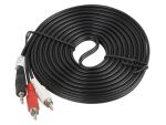 Lanberg CA-MJRC-10CC-0050-BK Audio-Kabel 5 m 3.5mm 2 x...