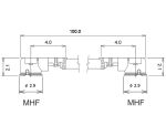 DELOCK Antennenkabel U.FL-LP-068 MHF > MHF St/St 1.13...