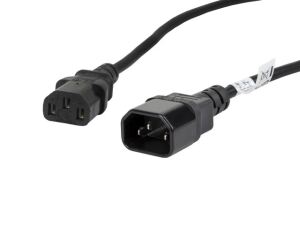 Lanberg CA-C13E-11CC-0018-BK Stromkabel Schwarz 1,8 m C13-Koppler C14-Koppler