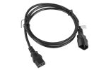 Lanberg CA-C13E-11CC-0018-BK Stromkabel Schwarz 1,8 m C13-Koppler C14-Koppler