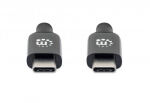 Manhattan 355971 USB Kabel USB 3.2 Gen 2 (3.1 Gen 2) 5 m USB C Schwarz