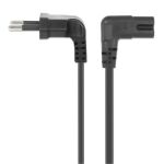 Manhattan 356862 Stromkabel Schwarz 2 m Netzstecker Typ C C7-Koppler