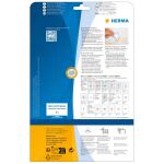 HERMA 4587 selbstklebendes Etikett Abgerundetes Rechteck Entfernbar Weiß 100 Stück(e)
