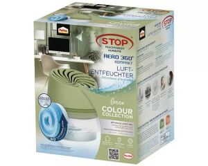 Pattex Luftentfeuchter Gerät Aero 360 inkl. 450g Tab grün