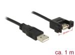 DELOCK USB Kabel A -> A St/Bu 1.00m Einbau