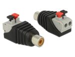 DeLOCK 65565 Kabeladapter RCA Schwarz, Grau, Rot