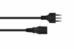 Kabelmeister SK6530-S018 Stromkabel Schwarz 1,8 m CEI 23-16 IEC C13