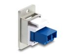 DELOCK Panel Mount LC Duplex Buchse zu LC Duplex Buchse