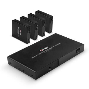 Lindy 38262 Audio-/Video-Leistungsverstärker AV-Sender & -Empfänger Schwarz