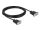 DeLOCK Seriell Kabel RS-232 D-Sub9 Buchse zu Buchse Nullmodem mit schmalem Steckergehäuse 3 m