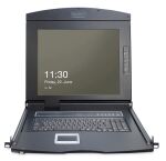 DIGITUS Konsole 17" TFT o.Tastatur o. KVM-Modul schw.