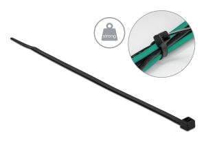 DeLOCK Kabelbinder mit hoher Zugfestigkeit L 300 x B 4,8 mm schwarz 100 Stück