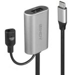 Lindy 43270 USB Kabel USB 3.2 Gen 1 (3.1 Gen 1) 5 m USB C USB A Silber