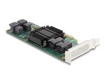 DeLOCK PCI Express x8 Karte zu 4 x intern SFF-8643 NVMe - Low Profile Formfaktor