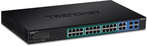 Trendnet TPE-5028WS Netzwerk-Switch Managed Gigabit Ethernet (10/100/1000) Power over Ethernet (PoE) 1U Schwarz