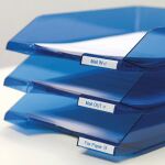 DYMO Original D1-Etikettenband | blau auf weiß | 9 mm x 7 m | selbstklebendes Schriftband | für LabelManager-Beschriftungsgerät