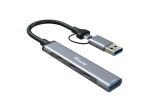 Equip 4-Port USB 3.2 Gen 1/2.0 Hub, USB-C x 3 + USB-A x 1
