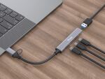 Equip 4-Port USB 3.2 Gen 1/2.0 Hub, USB-C x 3 + USB-A x 1