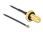 DeLOCK Antennenkabel RP-SMA Buchse zum Einbau zu I-PEX...