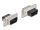DELOCK D-Sub 9 Pin Crimp Stecker, Metall, 4 Stück